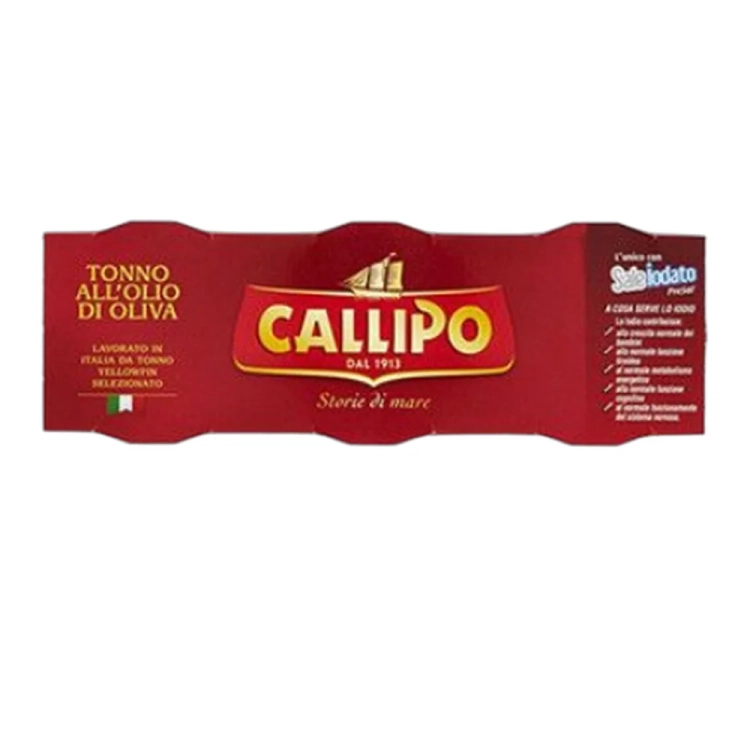 Tuńczyk żółtopłetwy w oliwie z oliwek w puszce CALLIPO 3 x 70 g (210g) - widok szczegółowy 2