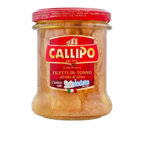 Tuńczyk w plastrach w oliwie TRANCETTI di tonno Callipo II 170g - widok szczegółowy 2