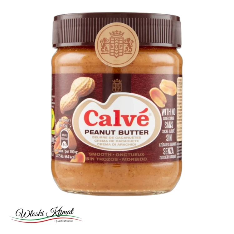Masło orzechowe Peanut Butter Arachidi CALVE 350g - widok z przodu / opakowanie