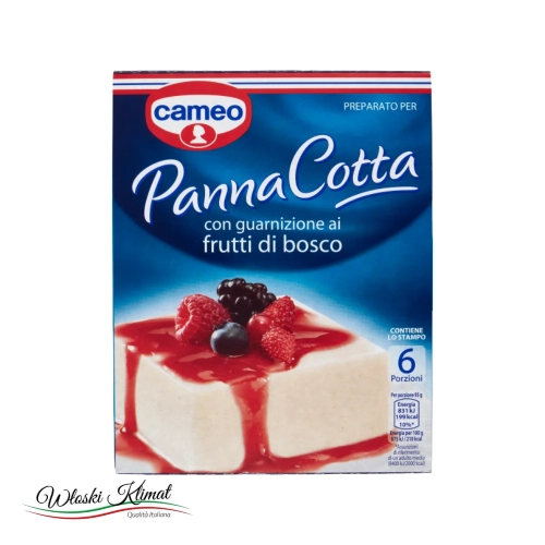 Deser Panna Cotta, polewa owoce leśne Cameo 107 g - widok z przodu / opakowanie