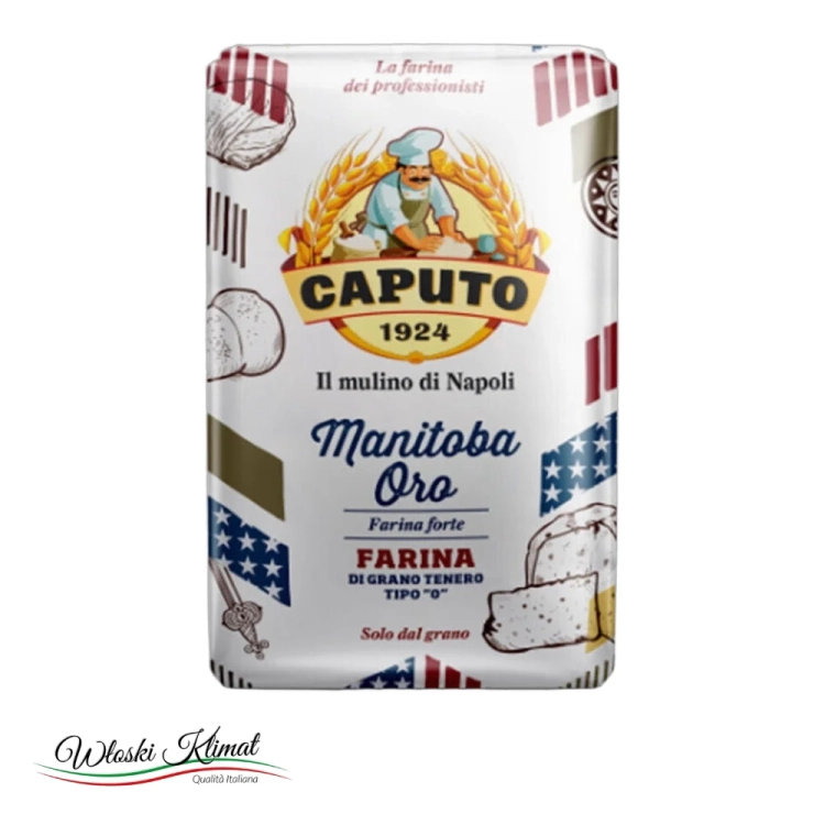 Mąka Caputo Manitoba Oro 1 kg - widok z przodu / opakowanie
