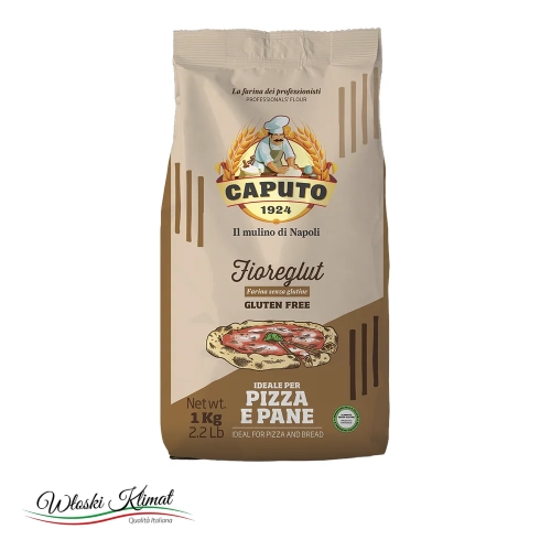 Bezglutenowa mąka na pizzę FIOREGLUT Caputo 1kg - widok z przodu / opakowanie