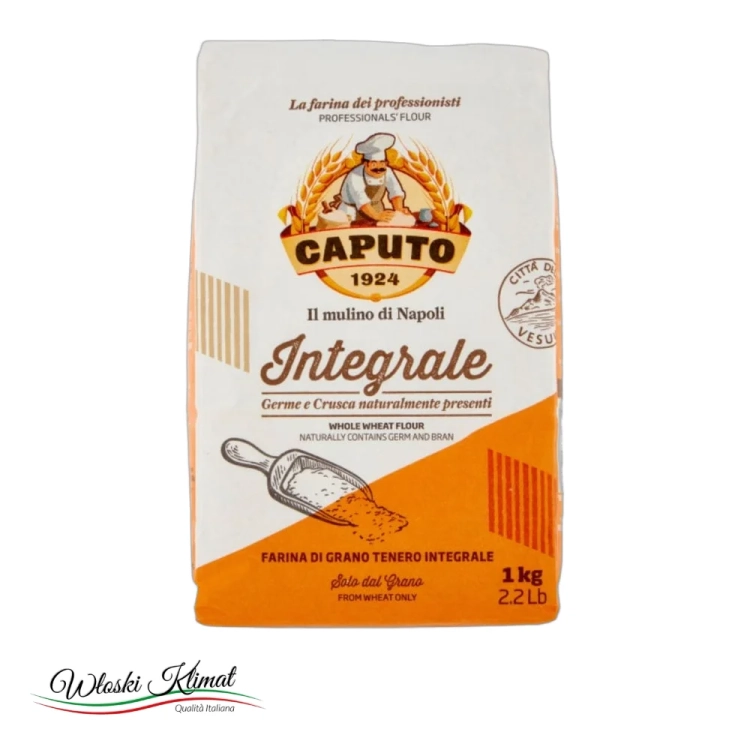 Mąka pełnoziarnista Integrale Caputo 1kg - widok z przodu / opakowanie