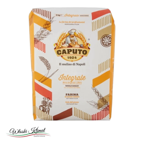 Mąka pełnoziarnista Integrale CAPUTO 5kg - widok z przodu / opakowanie