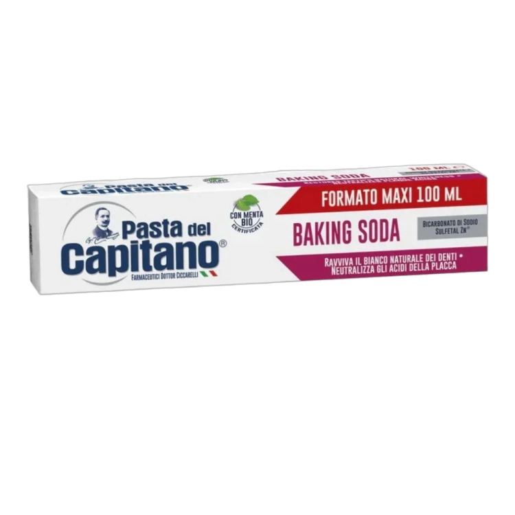 Pasta do zębów Wybielająca z Sodą Baking Soda Pasta del Capitano 100ml - widok szczegółowy 2
