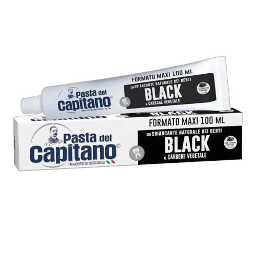 Pasta do zębów z aktywnym węglem roślinnym CARBONE Pasta del Capitano 100ml - widok szczegółowy 2