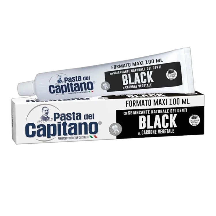 Pasta do zębów z aktywnym węglem roślinnym CARBONE Pasta del Capitano 100ml - widok szczegółowy 2