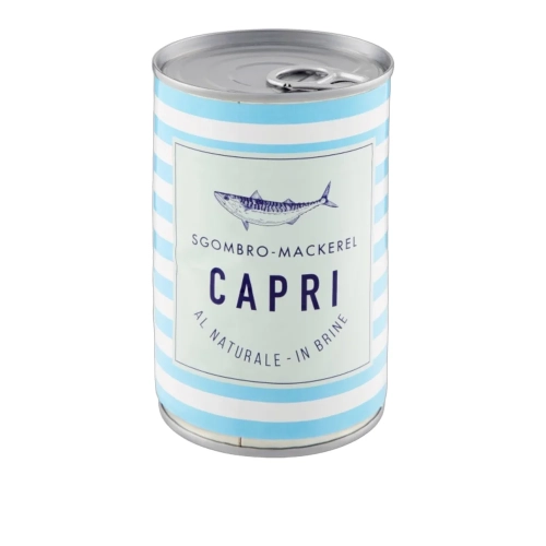 Makrela w słonej zalewie Sgombro al naturale CAPRI 425g - widok szczegółowy 2