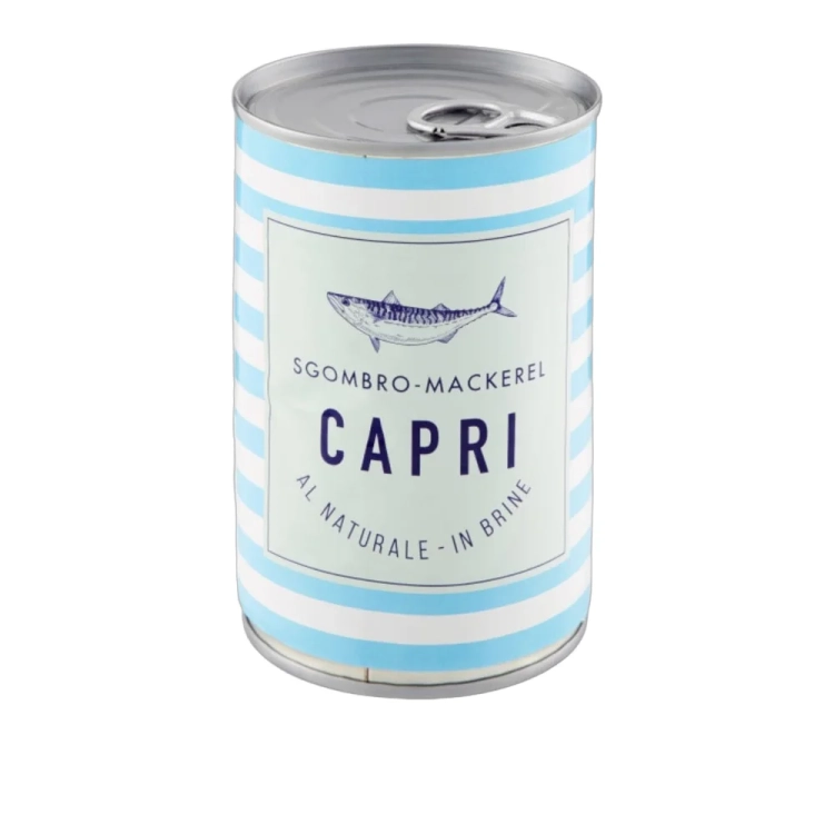 Makrela w słonej zalewie Sgombro al naturale CAPRI 425g - widok szczegółowy 2