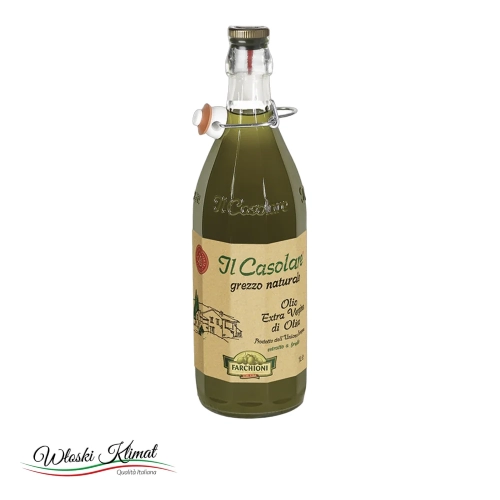 Oliwa z oliwek Casolare Extra Vergine Grezzo Naturale 1 L - widok z przodu / opakowanie