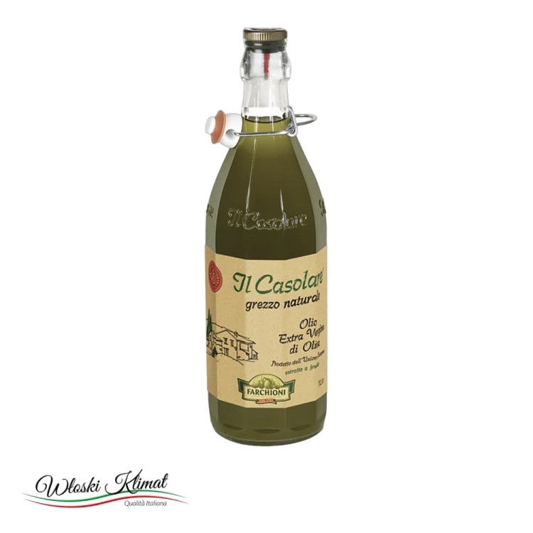 Oliwa z oliwek Casolare Extra Vergine Grezzo Naturale 1 L - widok z przodu / opakowanie