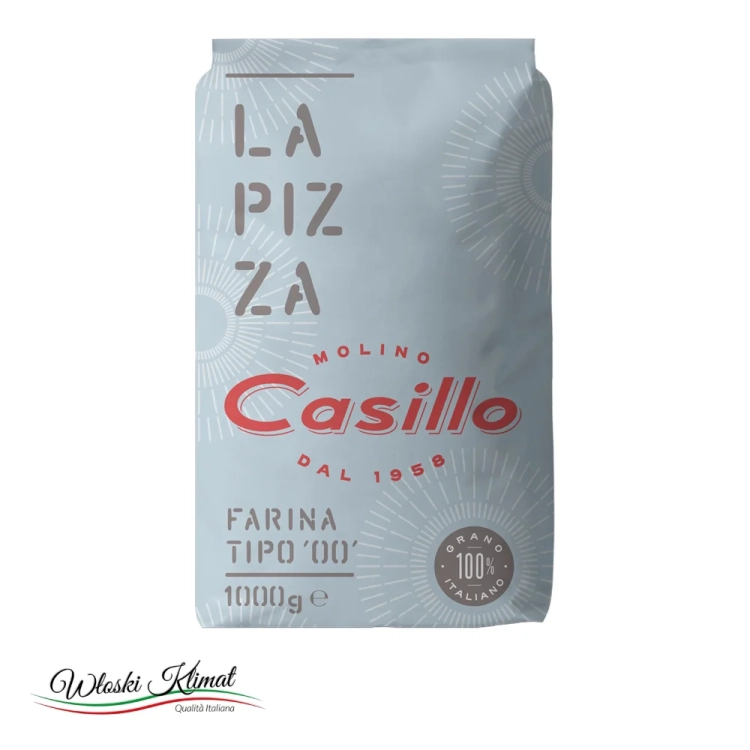 Mąka na pizzę "00" Casillo 1 kg - widok z przodu / opakowanie
