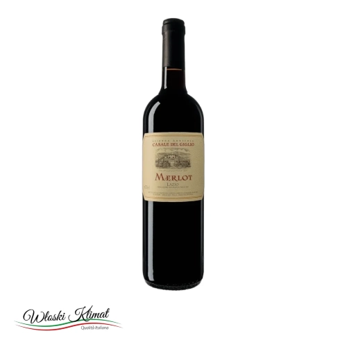 Wino czerwone Merlot Lazio Rosso IGT Casale del Giglio 750ml - widok z przodu / opakowanie