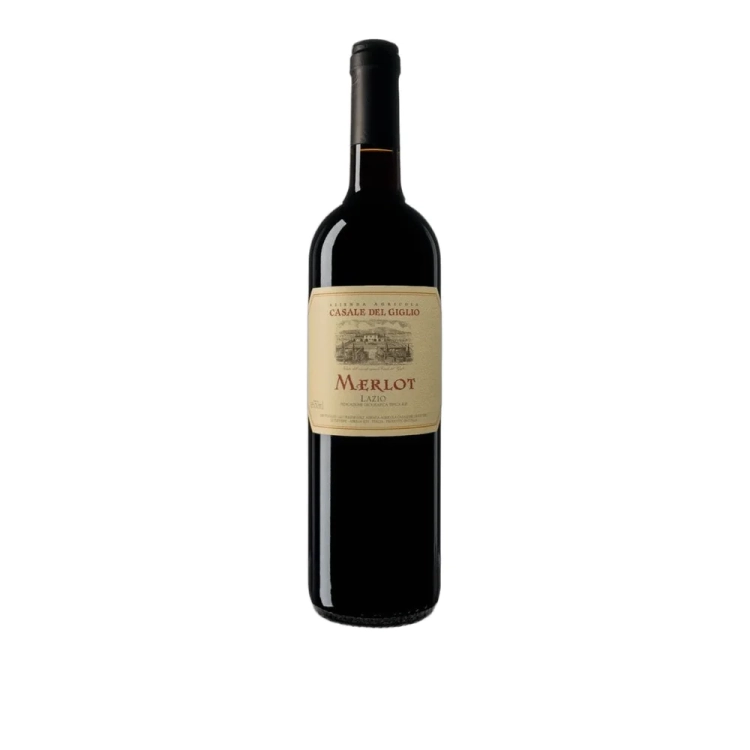Wino czerwone Merlot Lazio Rosso IGT Casale del Giglio 750ml - widok szczegółowy 2