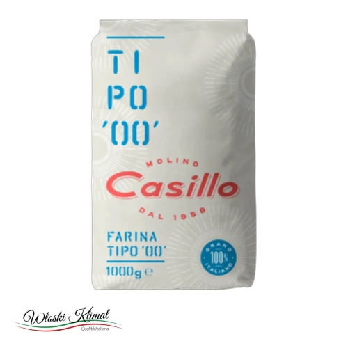 Mąka typu "00" Casillo 1 kg - widok z przodu / opakowanie