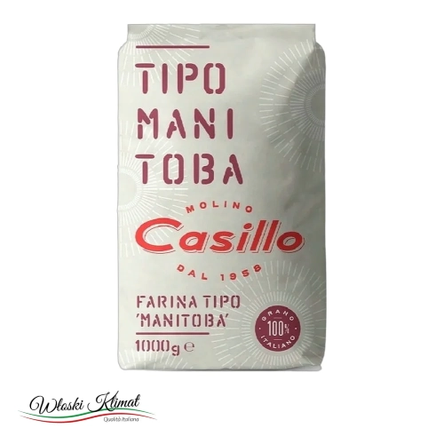 Mąka Manitoba typu "0" Casillo 1 kg - widok z przodu / opakowanie