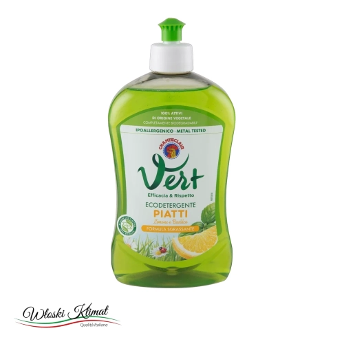 Płyn do naczyń Limone Basilico eko Vert CHANTECLAIR 500 ml - widok z przodu / opakowanie