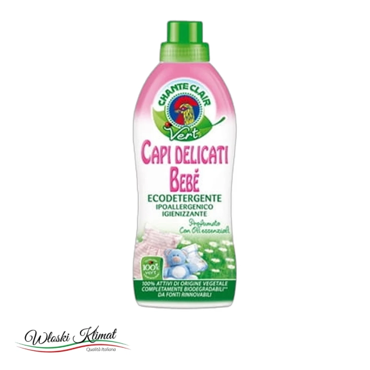 Płyn do prania delikatny Bebe Vert CHANTECLAIR 750 ml - widok z przodu / opakowanie
