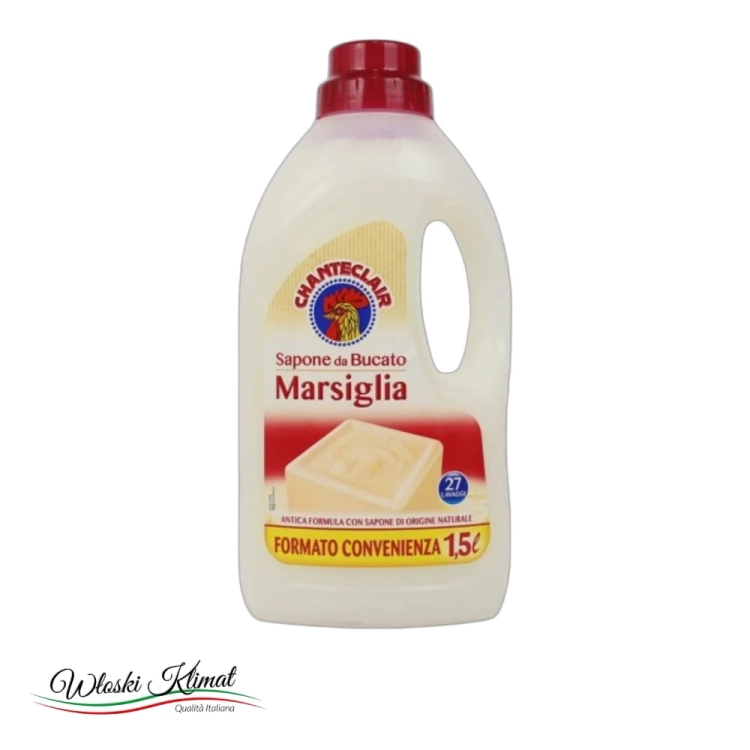 Płyn do prania Mydło Marsylskie Marsiglia CHANTECLAIR 1,5L - widok z przodu / opakowanie