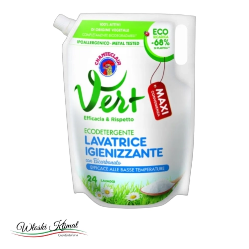 Płyn do prania z Sodą Oczyszczoną Bicarbonato Igienizzante Eco Vert Chanteclair 1224ml - widok z przodu / opakowanie