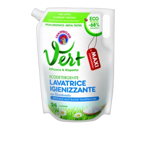 Płyn do prania z Sodą Oczyszczoną Bicarbonato Igienizzante Eco Vert Chanteclair 1224ml - widok szczegółowy 2