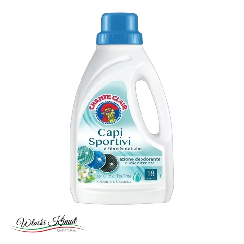 Płyn do prania odzieży sportowej i tkanin syntetycznych Bucato Capi Sportivi Chanteclair 900ml - widok z przodu / opakowanie
