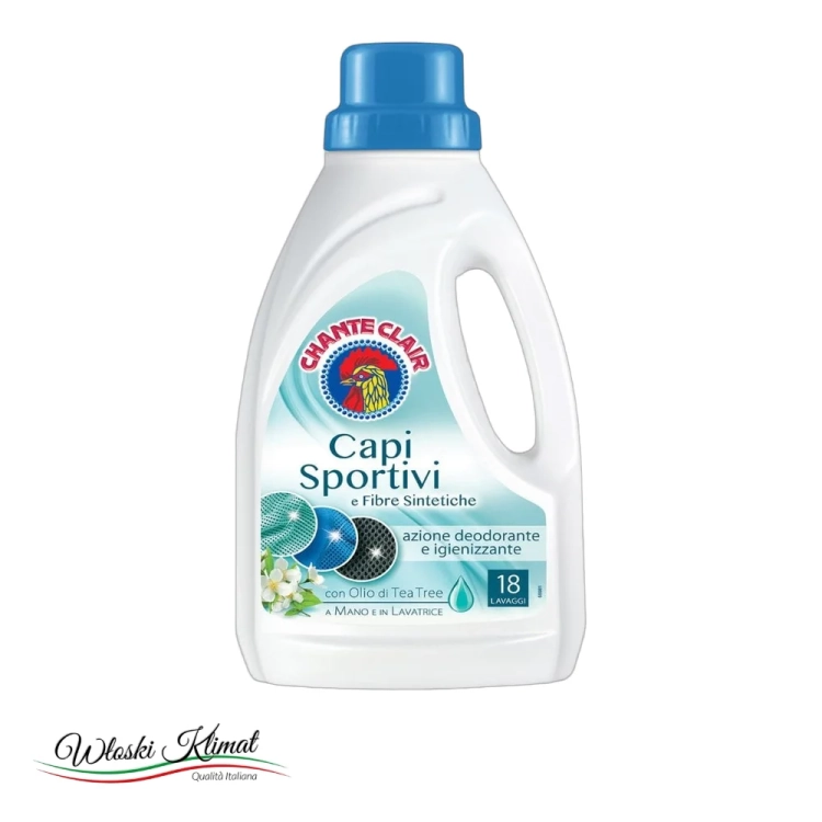 Płyn do prania odzieży sportowej i tkanin syntetycznych Bucato Capi Sportivi Chanteclair 900ml - widok z przodu / opakowanie