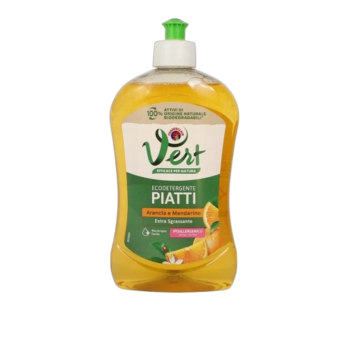 Płyn do mycia naczyń Pomarańcza i Mandarynka Vert Ecodetergente Piatti Chante Clair 500ml - widok szczegółowy 2