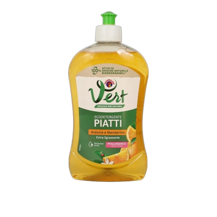 Płyn do mycia naczyń Pomarańcza i Mandarynka Vert Ecodetergente Piatti Chante Clair 500ml - widok szczegółowy 2
