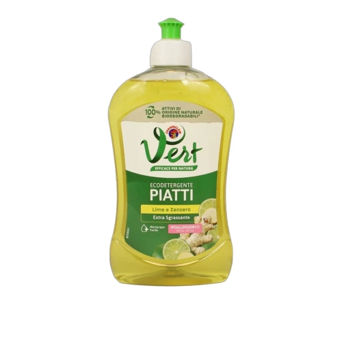 Płyn do mycia naczyń Limonka i Imbir Vert Ecodetergente Piatti Chante Clair 500ml - widok szczegółowy 2