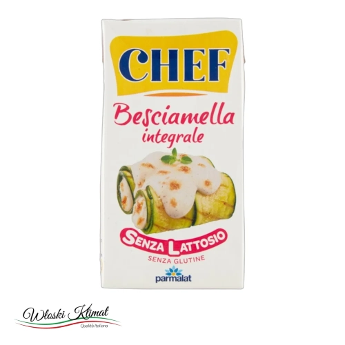Sos beszamelowy bez laktozy Besciamella integrale CHEF PARMALAT 500ml - widok z przodu / opakowanie