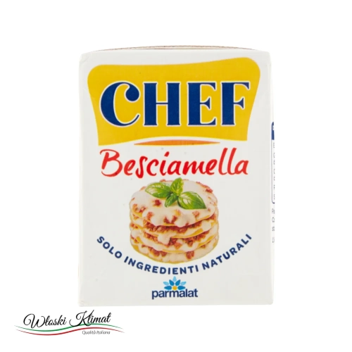Sos bezamelowy Besciamella CHEF PARMALAT 200 ml - widok z przodu / opakowanie