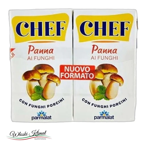 Śmietanka grzybowa 21% Parmalat CHEF 250 ml - widok z przodu / opakowanie