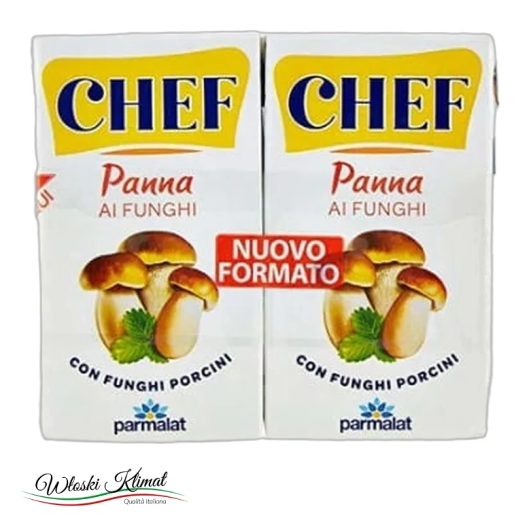 Śmietanka grzybowa 21% Parmalat CHEF 250 ml - widok z przodu / opakowanie
