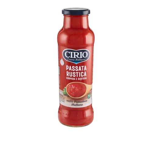 Przecier pomidorowy Passata di pomodoro Rustica CIRIO 680g - widok szczegółowy 2