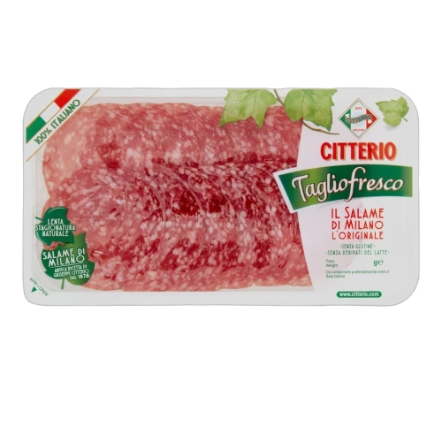 Kiełbasa Salami typu Milano w plastrach Salame Milano Citterio 70g - widok szczegółowy 2