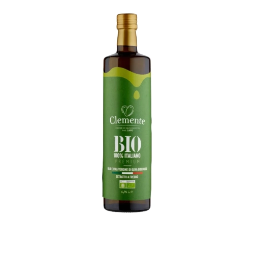 Oliwa z oliwek ekologiczna Extra Vergine Premium BIO 100% Italiano CLEMENTE 750ml - widok szczegółowy 2