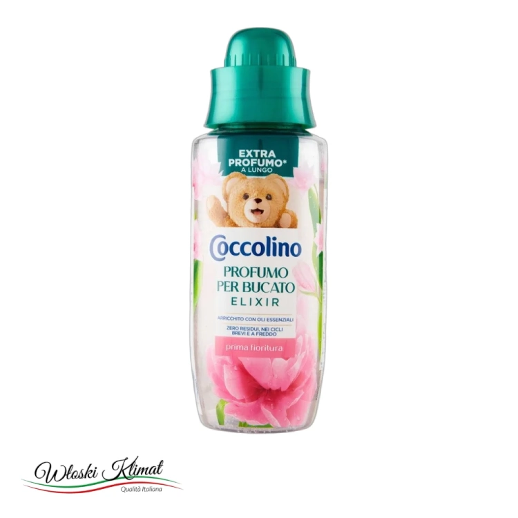 Perfumy do prania Wiosenne Kwiaty Prima Fioritura Elixir COCCOLINO 342ml - widok z przodu / opakowanie