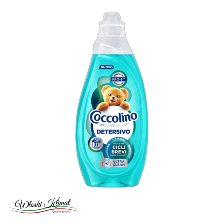 Płyn do prania tkanin kolorowych i białych żel Ultra Clean Coccolino 1480ml - widok z przodu / opakowanie