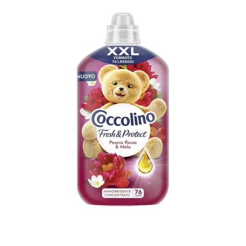 Płyn do płukania koncentrat Czerwona Piwonia i Jabłko Peonia e Mela COCCOLINO 1750ml - widok szczegółowy 2