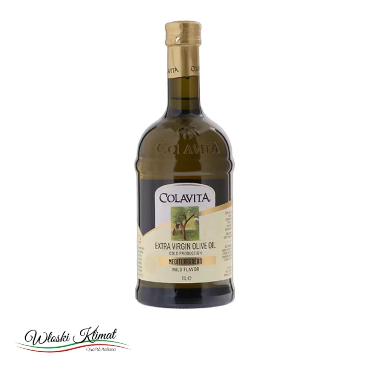 Oliwa z oliwek extra vergine 100% Italia Colavita 1L - widok z przodu / opakowanie
