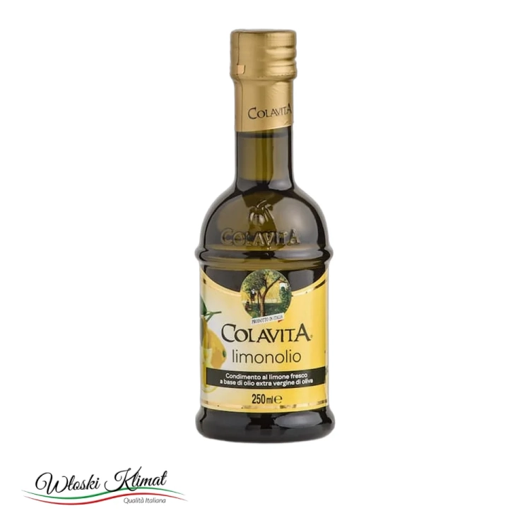 Oliwa Colavita Cytrynowa EVO LIMONOLIO 250 ml - widok z przodu / opakowanie