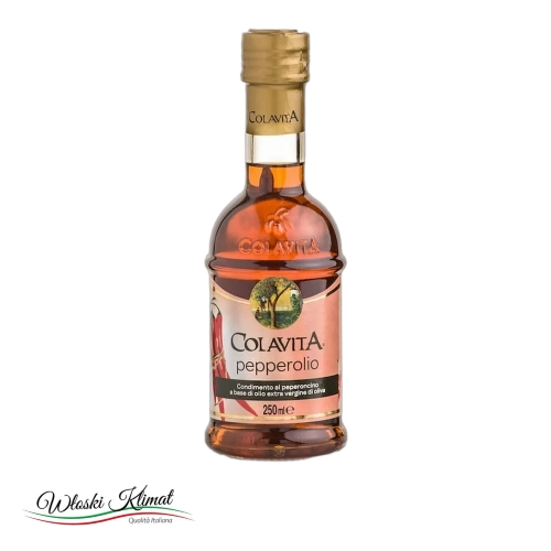Oliwa Colavita Extra Virgin PEPPEROLIO 250 ml - widok z przodu / opakowanie