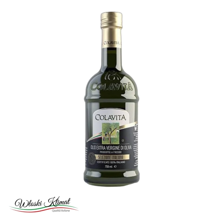 Oliwa z oliwek Extra Vergine 100% Italia COLAVITA 750 ml - widok z przodu / opakowanie