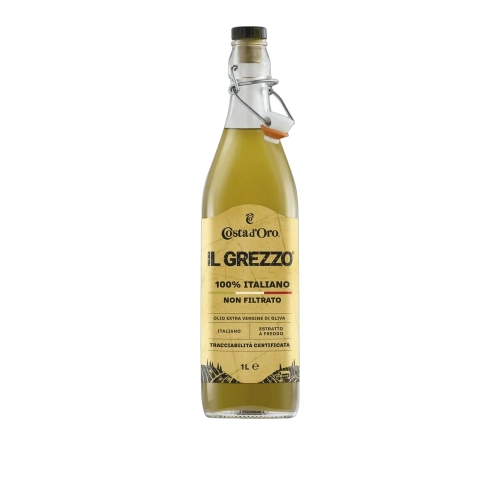 Oliwa z oliwek Extra Vergine niefiltrowana Il Grezzo Costa d'Oro 750ml - widok szczegółowy 2