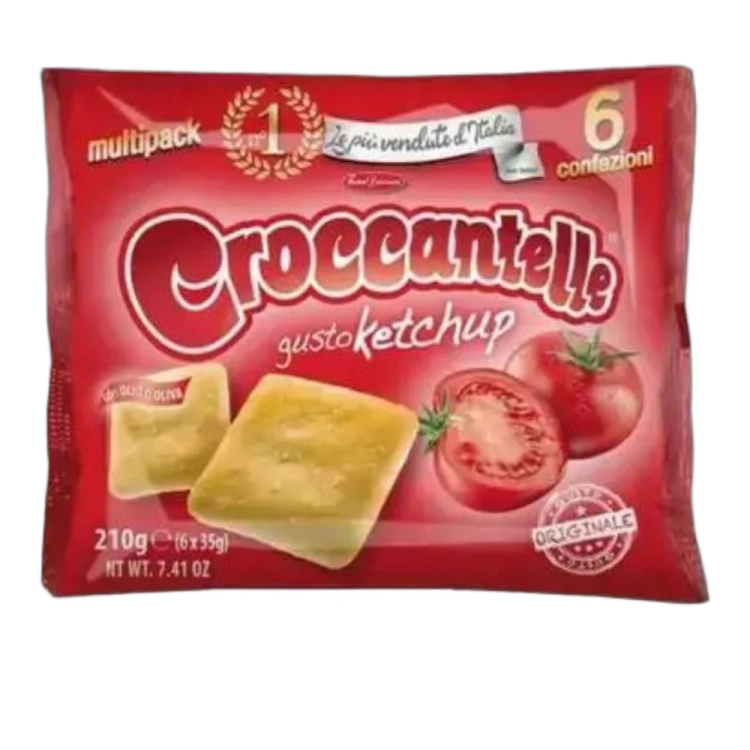 Krakersy o smaku ketchupu Croccantelle gusto Ketchup 180g - widok szczegółowy 2
