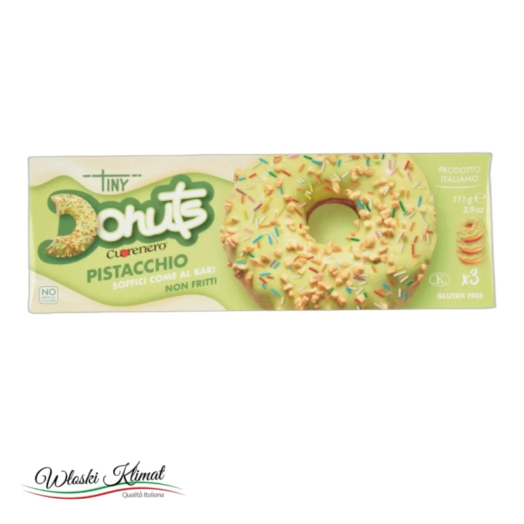 Donuts ciastka pistacjowe Cuorenero 111g - widok z przodu / opakowanie