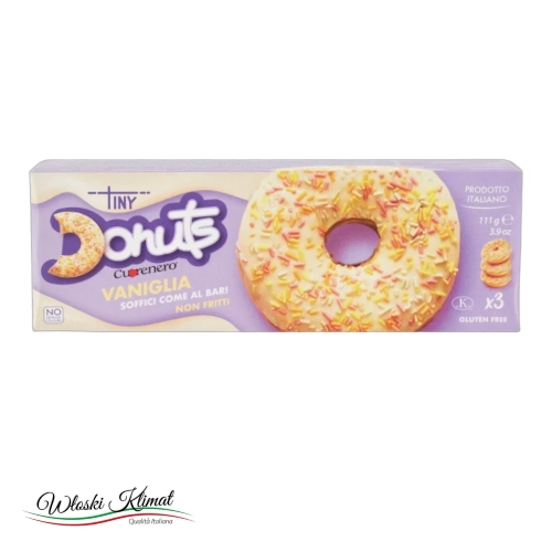 Donuts ciastka waniliowe Vaniglia Cuorenero 111g - widok z przodu / opakowanie