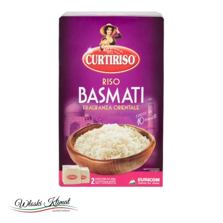 Ryż Basmati Curtiriso 1kg - widok z przodu / opakowanie