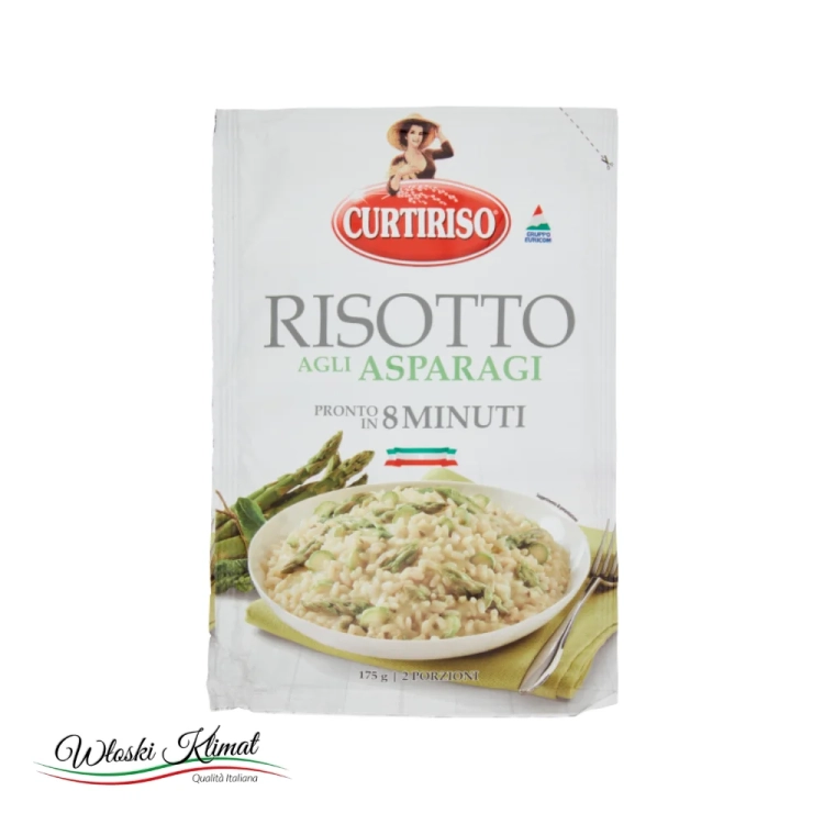Risotto ze szparagami Asparagi CURTIRISO 175 g - widok z przodu / opakowanie
